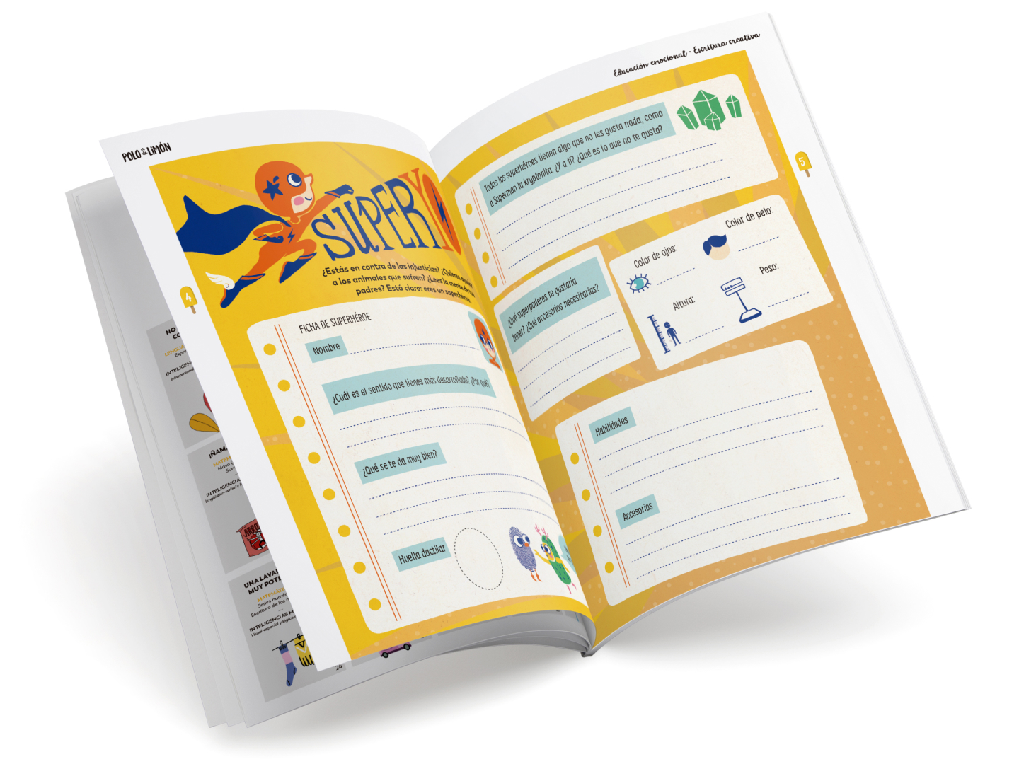 Polo de limon cuadernos de actividades para el verano