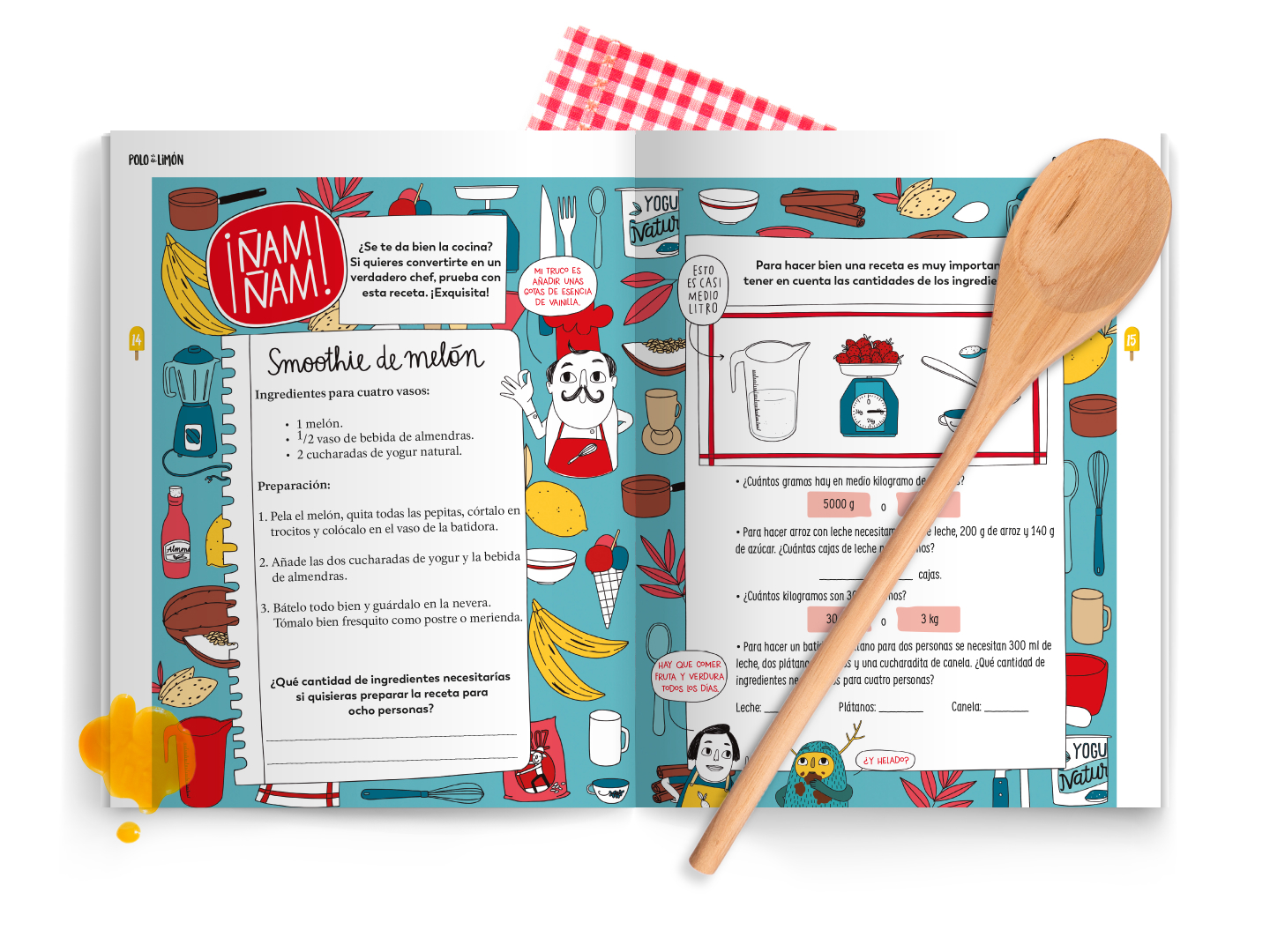 actividades para niños recetas de cocina