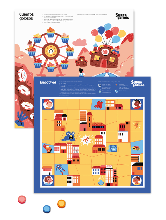 diversidad de juegos sobre los contenidos de lengua