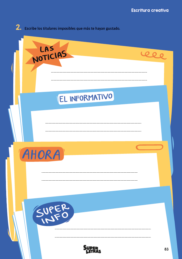 7 técnicas de escritura creativa inspiradas en Gianni Rodari 8 Programa Superletras - Actividad de escritura creativa 7 Pequeña presidenta