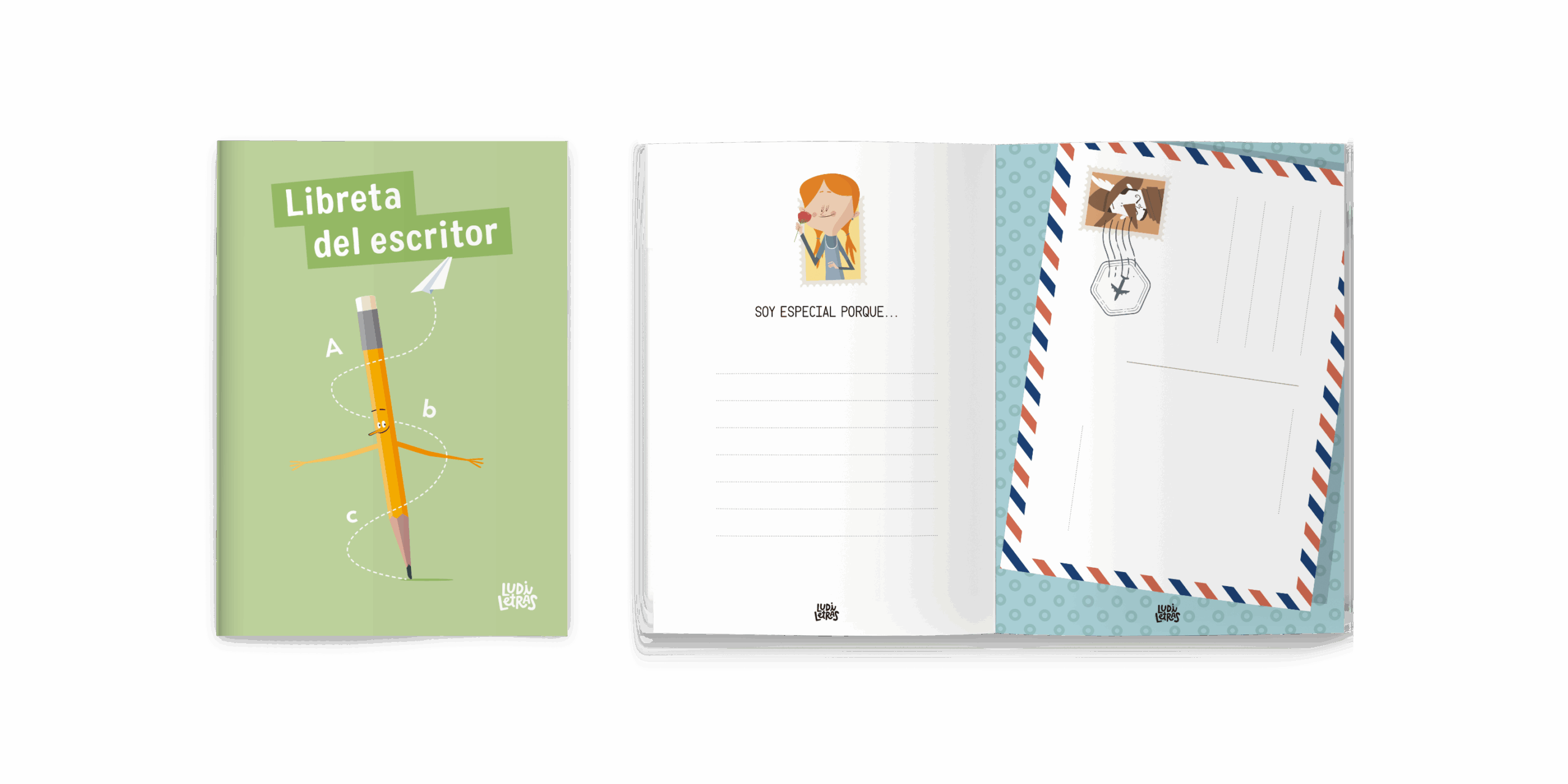 Novedades en Ludiletras para primaria: más inclusivo, flexible y adaptado a tus alumnos 5 ES libreta escritor LUDI2 2025 scaled
