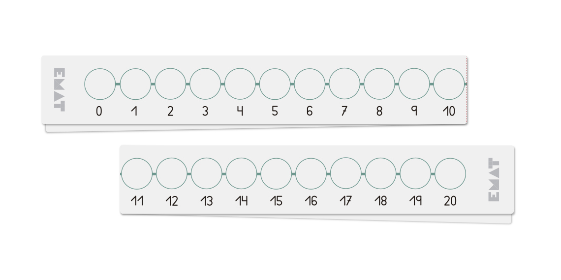 La caja de aula de EMAT: así son las matemáticas manipulativas en infantil 23 Material Estuche EMAT Inf Recta numerica