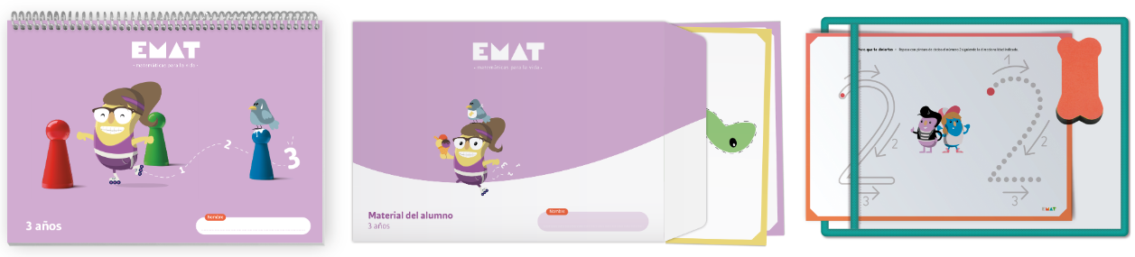 EMAT Infantil també evoluciona: un programa de matemàtiques més didàctic, més còmode i més manipulatiu 3 emat inf libro alumno 1