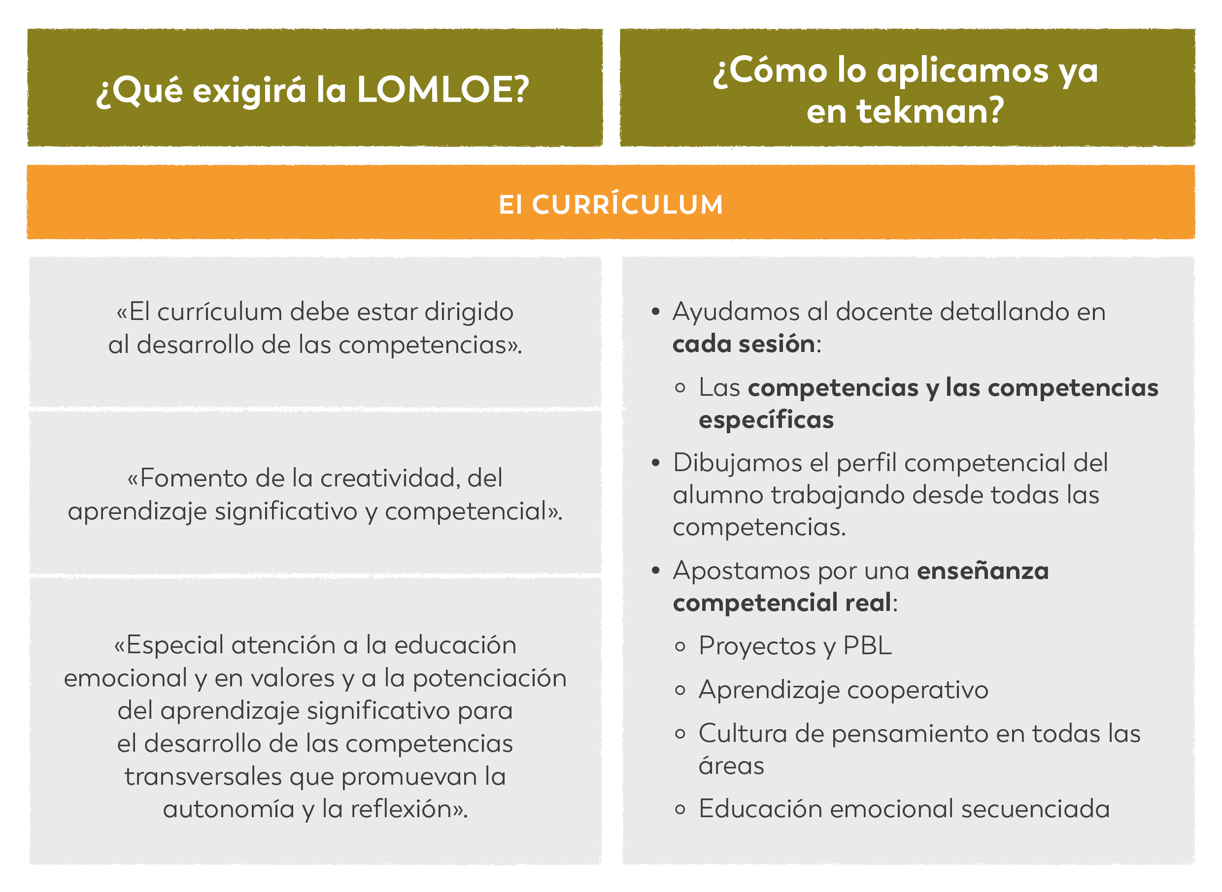3 consells per superar amb èxit la transició a la LOMLOE, la nova llei d'educació 2 tekman LOMLOE curriculum