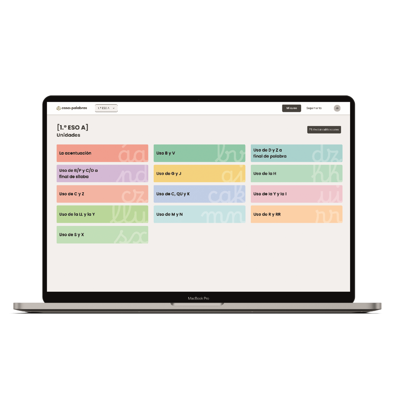 Imagen ordenador Casa palabras